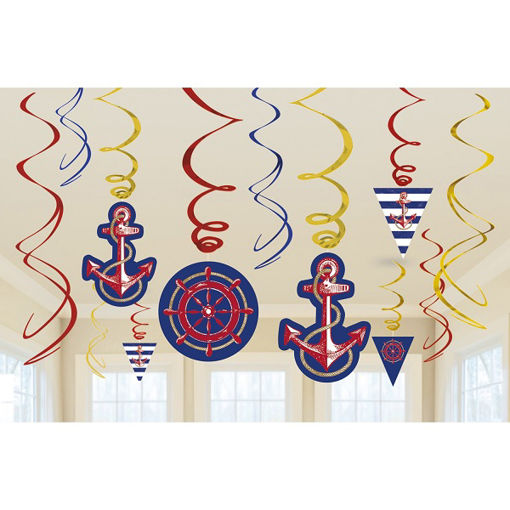 Picture of ANCHORS AWEIGH SWIRL DECORATION